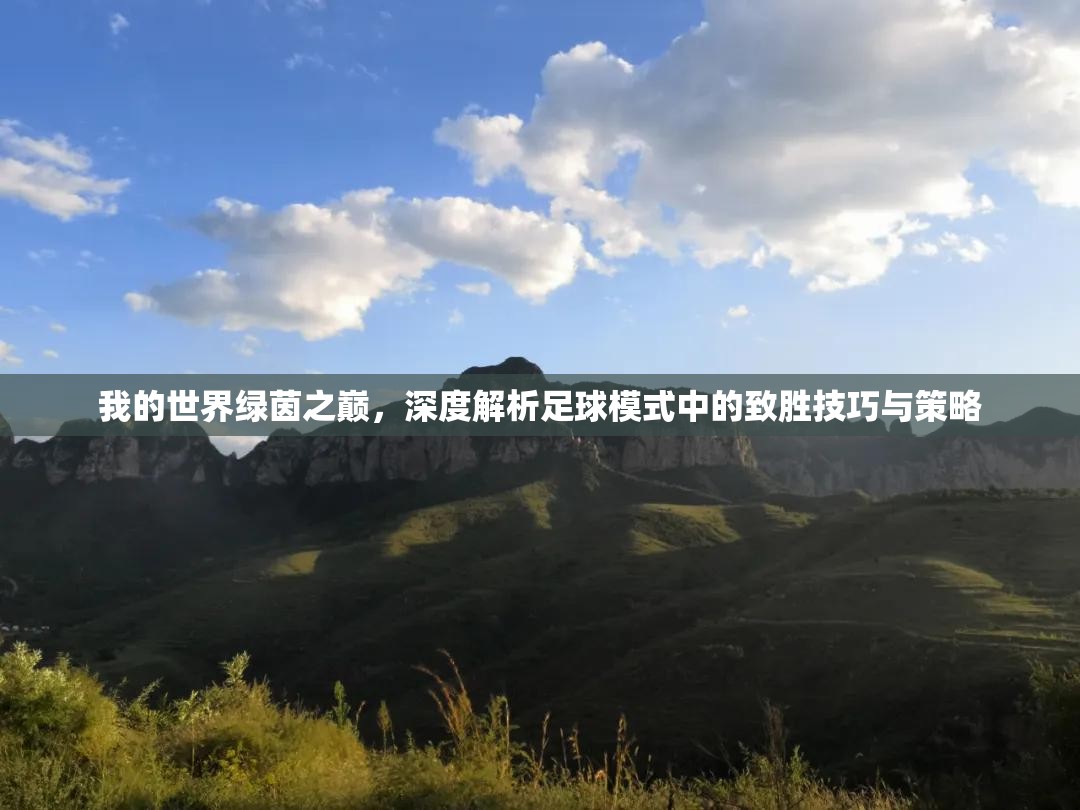 我的世界绿茵之巅，深度解析足球模式中的致胜技巧与策略