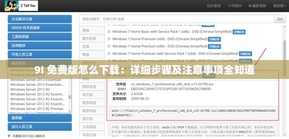 9I 免费版怎么下载：详细步骤及注意事项全知道