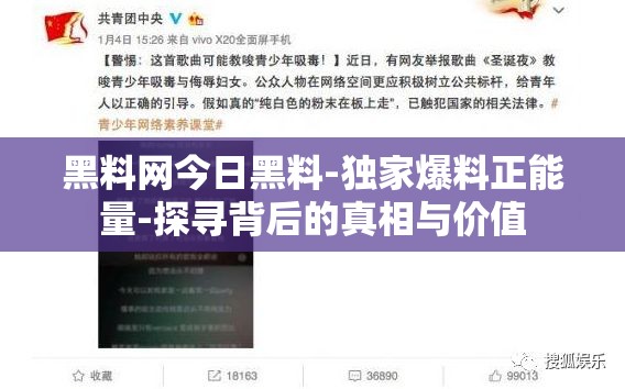 黑料网今日黑料-独家爆料正能量-探寻背后的真相与价值