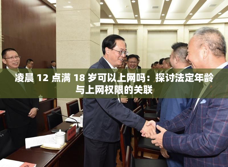 凌晨 12 点满 18 岁可以上网吗：探讨法定年龄与上网权限的关联