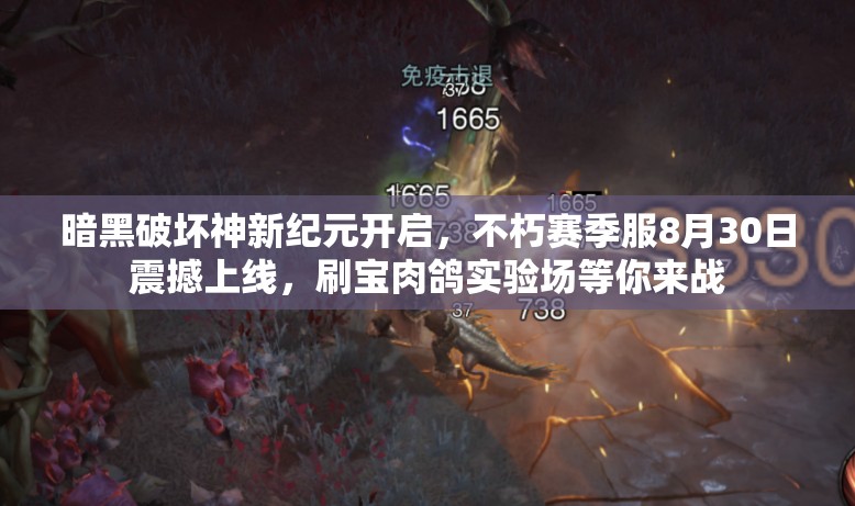 暗黑破坏神新纪元开启，不朽赛季服8月30日震撼上线，刷宝肉鸽实验场等你来战