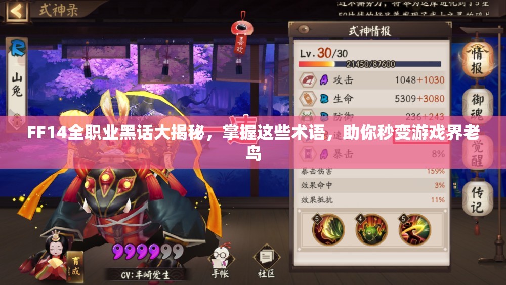 FF14全职业黑话大揭秘，掌握这些术语，助你秒变游戏界老鸟