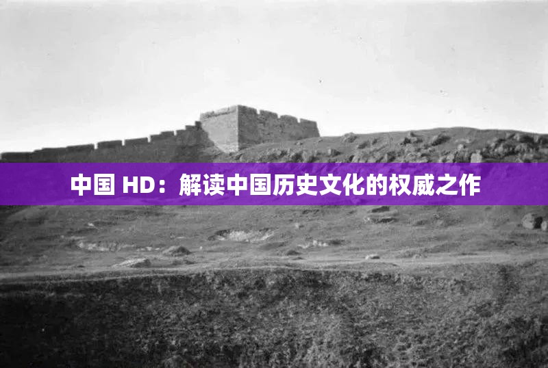 中国 HD：解读中国历史文化的权威之作