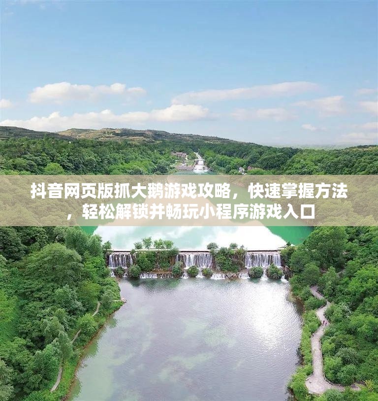 抖音网页版抓大鹅游戏攻略，快速掌握方法，轻松解锁并畅玩小程序游戏入口