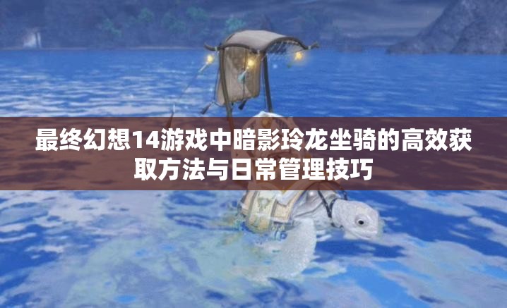 最终幻想14游戏中暗影玲龙坐骑的高效获取方法与日常管理技巧