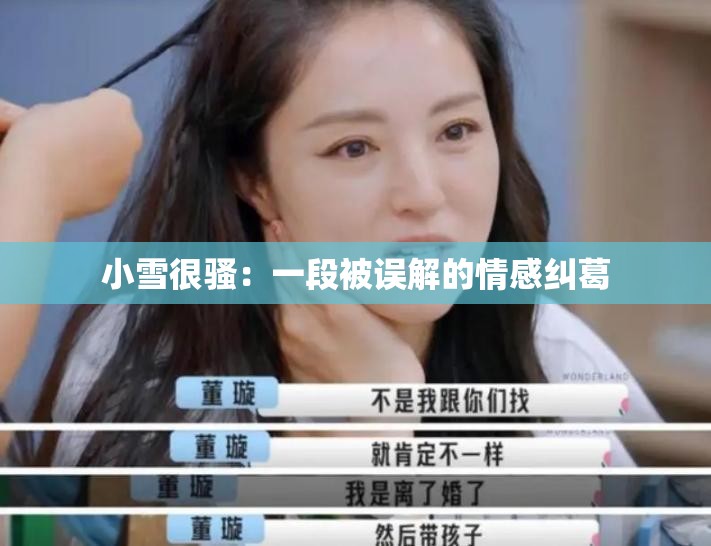 小雪很骚：一段被误解的情感纠葛