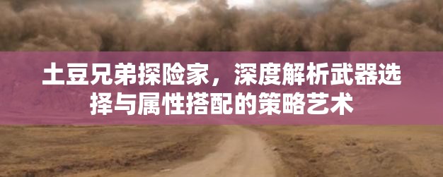 土豆兄弟探险家，深度解析武器选择与属性搭配的策略艺术