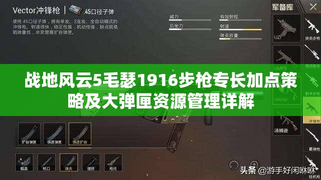 战地风云5毛瑟1916步枪专长加点策略及大弹匣资源管理详解