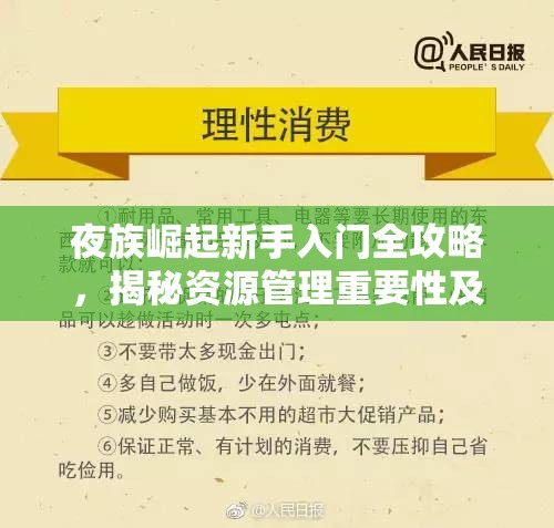 夜族崛起新手入门全攻略，揭秘资源管理重要性及实施高效策略指南
