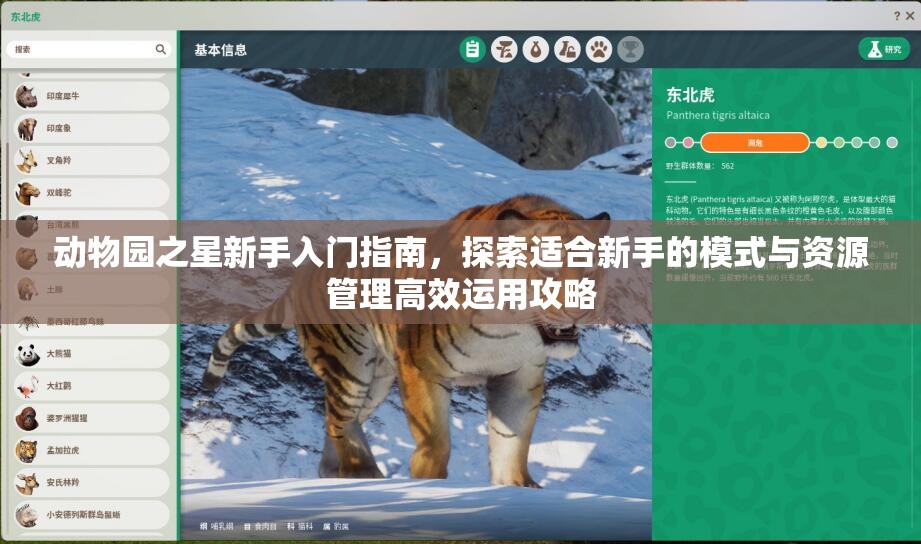 动物园之星新手入门指南，探索适合新手的模式与资源管理高效运用攻略