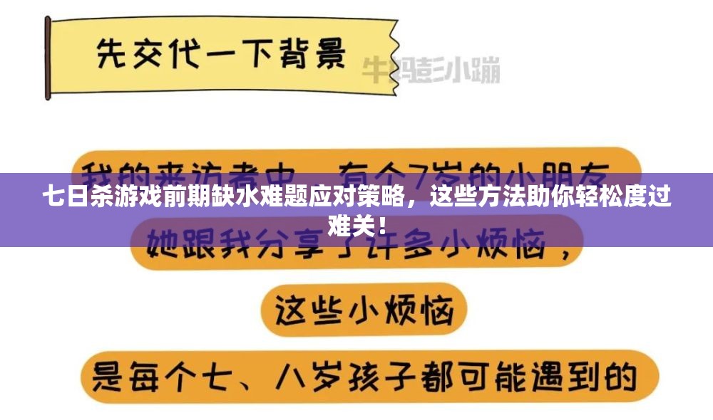 七日杀游戏前期缺水难题应对策略，这些方法助你轻松度过难关！