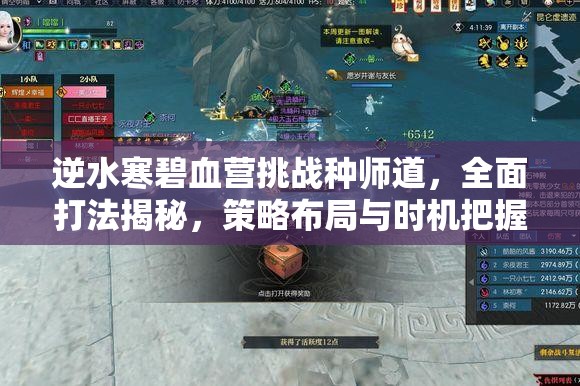 逆水寒碧血营挑战种师道，全面打法揭秘，策略布局与时机把握并重