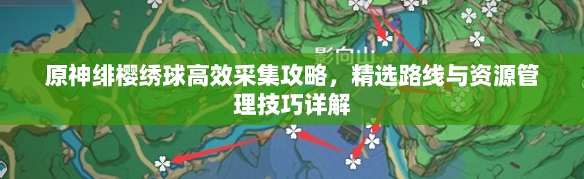 原神绯樱绣球高效采集攻略，精选路线与资源管理技巧详解