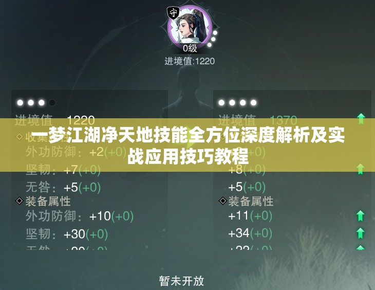 一梦江湖净天地技能全方位深度解析及实战应用技巧教程