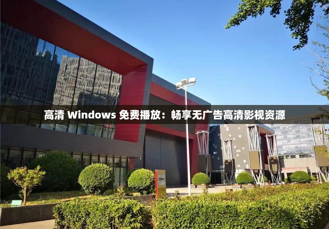 高清 Windows 免费播放：畅享无广告高清影视资源
