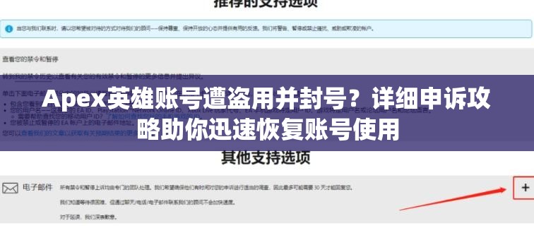Apex英雄账号遭盗用并封号？详细申诉攻略助你迅速恢复账号使用