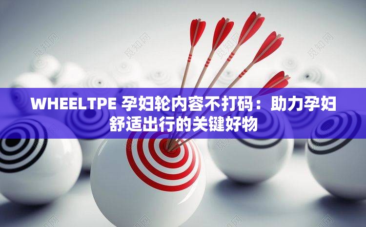 WHEELTPE 孕妇轮内容不打码：助力孕妇舒适出行的关键好物