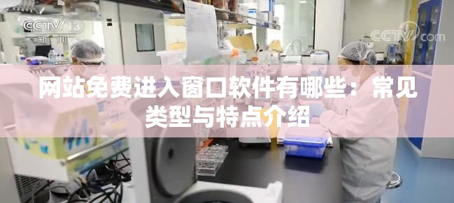 网站免费进入窗口软件有哪些：常见类型与特点介绍