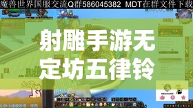 射雕手游无定坊五律铃解密攻略，全面解析听风石交互与音律测试步骤