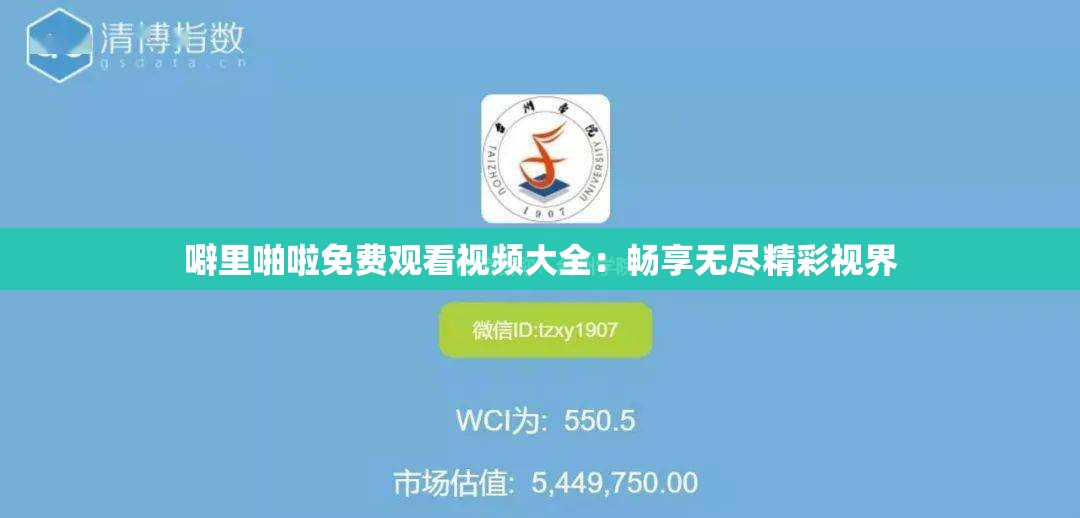 噼里啪啦免费观看视频大全：畅享无尽精彩视界