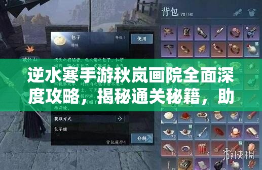逆水寒手游秋岚画院全面深度攻略，揭秘通关秘籍，助你轻松解锁难关