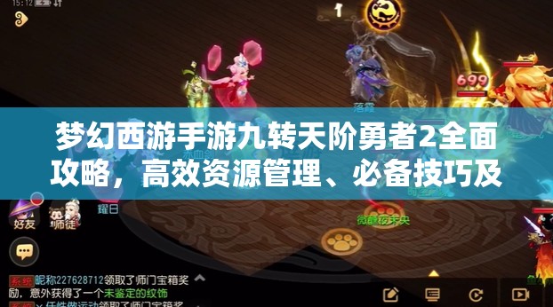 梦幻西游手游九转天阶勇者2全面攻略，高效资源管理、必备技巧及价值最大化策略