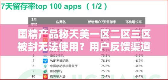 国精产品秘天美一区二区三区被封无法使用？用户反馈渠道为何受阻