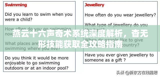 燕云十六声奇术系统深度解析，杳无形技能获取全攻略指南