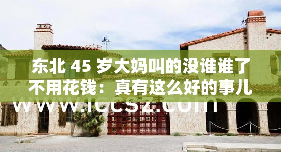 东北 45 岁大妈叫的没谁谁了不用花钱：真有这么好的事儿