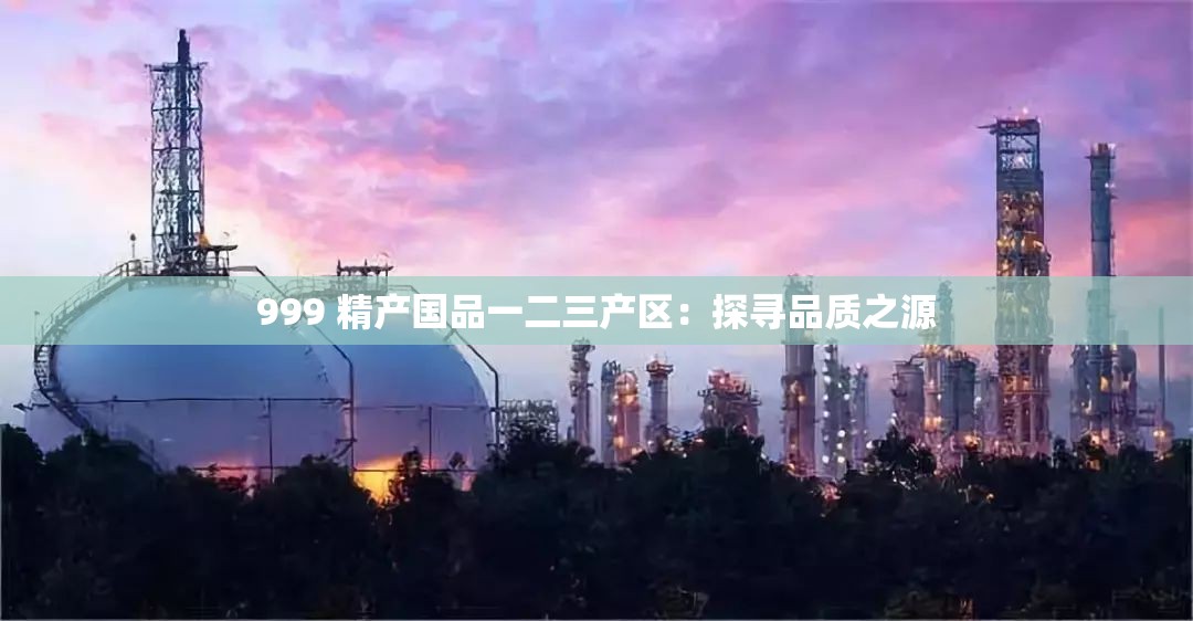999 精产国品一二三产区：探寻品质之源