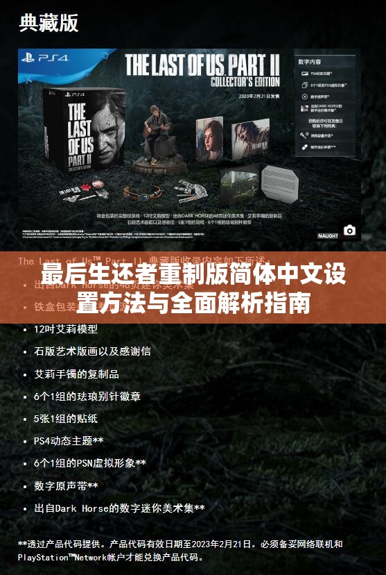 最后生还者重制版简体中文设置方法与全面解析指南