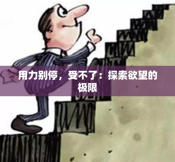 用力别停，受不了：探索欲望的极限