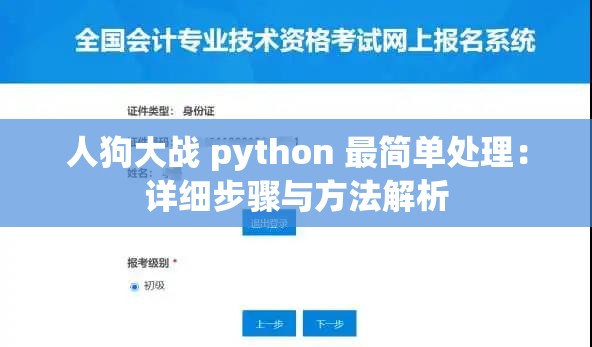 人狗大战 python 最简单处理：详细步骤与方法解析