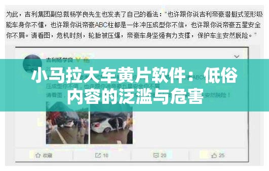 小马拉大车黄片软件：低俗内容的泛滥与危害