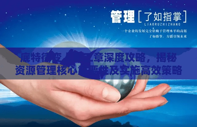 底特律变人第二章深度攻略，揭秘资源管理核心重要性及实施高效策略