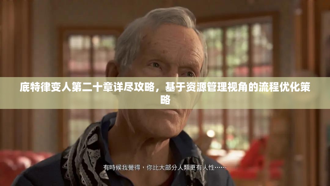 底特律变人第二十章详尽攻略，基于资源管理视角的流程优化策略