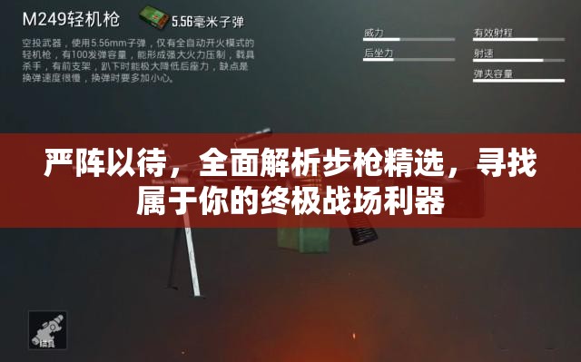 严阵以待，全面解析步枪精选，寻找属于你的终极战场利器