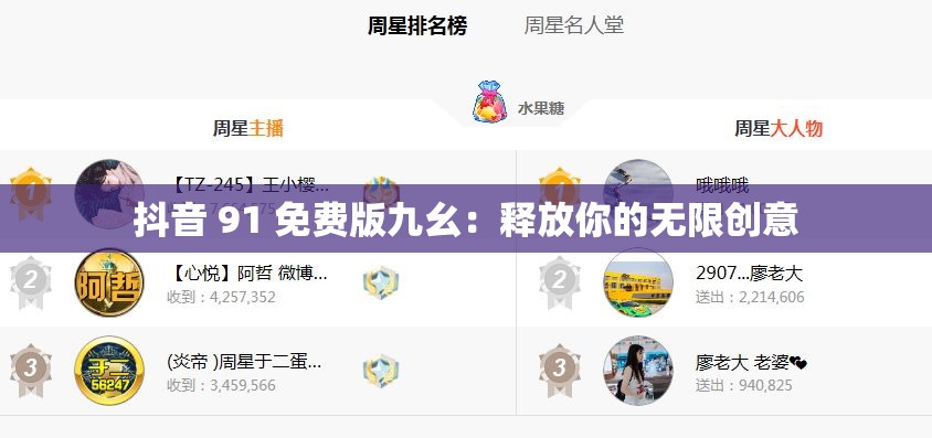 抖音 91 免费版九幺：释放你的无限创意