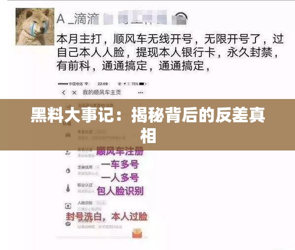 黑料大事记：揭秘背后的反差真相