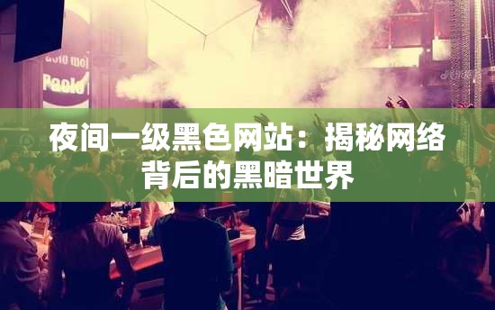 夜间一级黑色网站：揭秘网络背后的黑暗世界