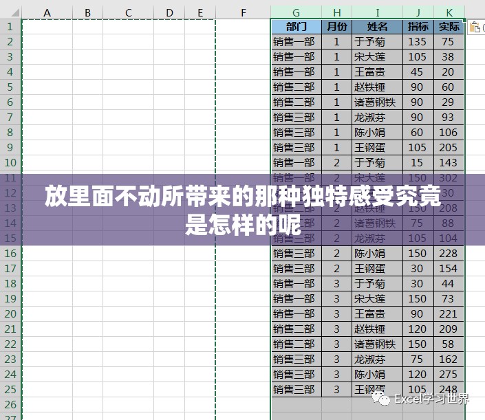 放里面不动所带来的那种独特感受究竟是怎样的呢
