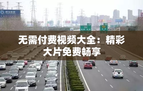 无需付费视频大全：精彩大片免费畅享