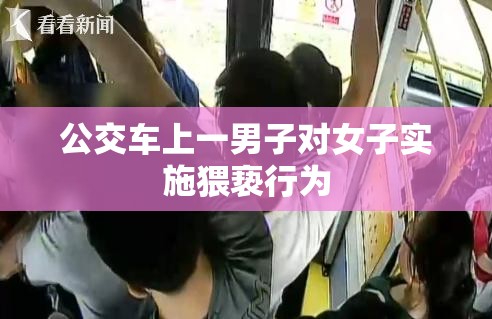 公交车上一男子对女子实施猥亵行为