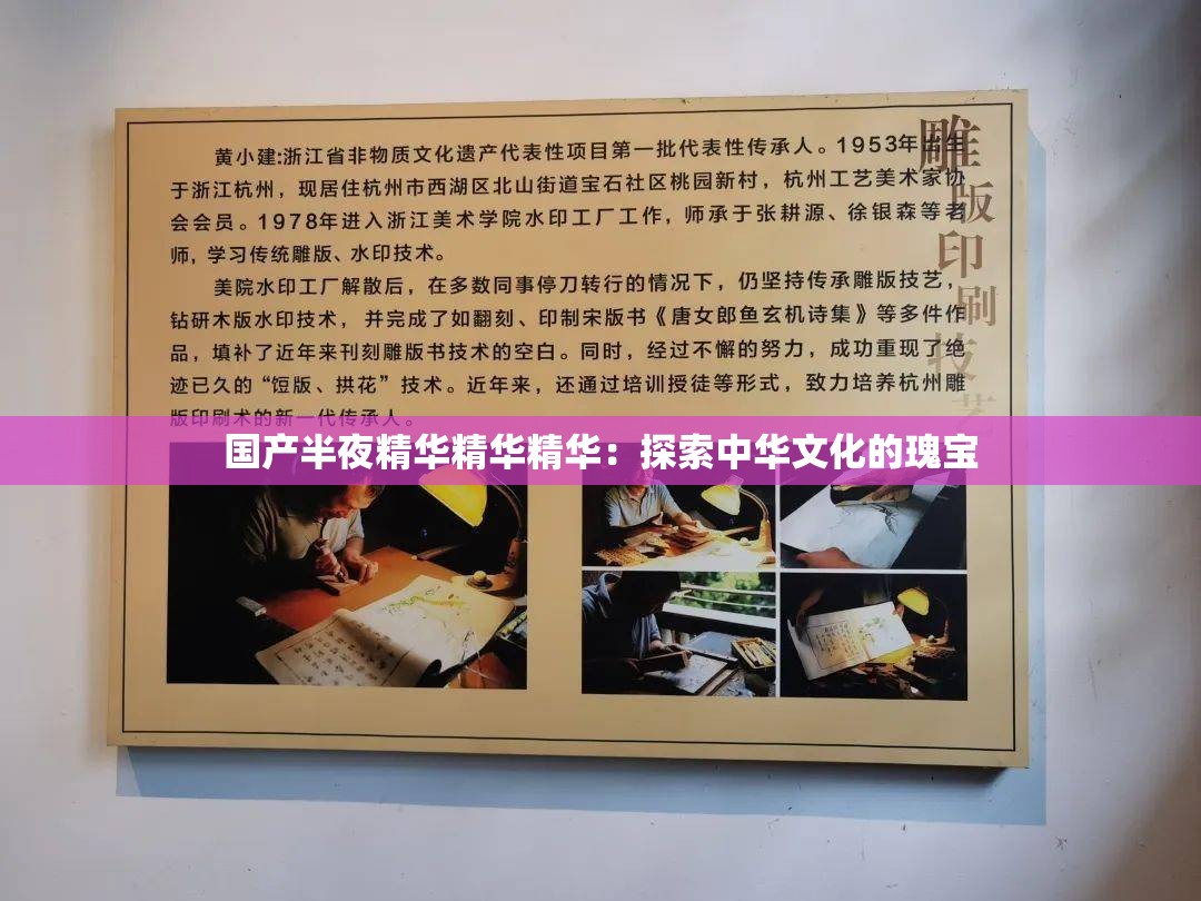 国产半夜精华精华精华：探索中华文化的瑰宝