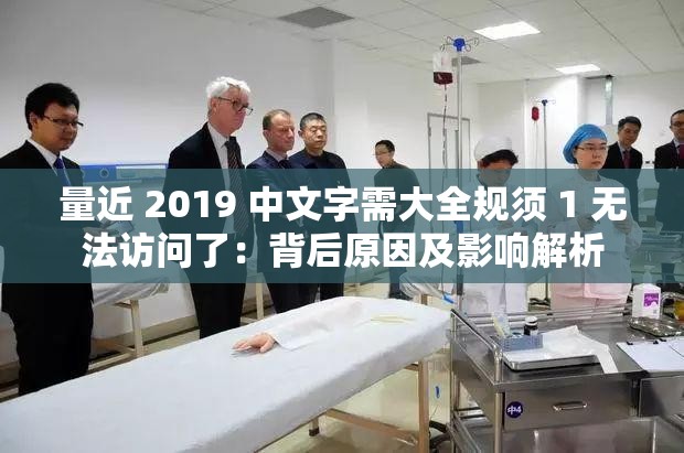 量近 2019 中文字需大全规须 1 无法访问了：背后原因及影响解析