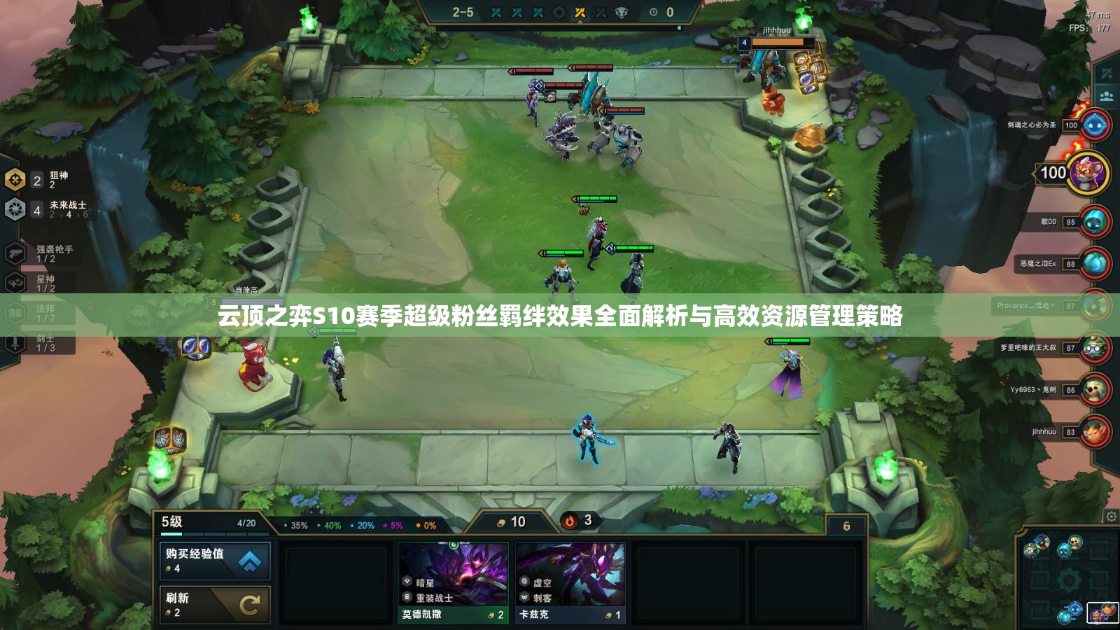 云顶之弈S10赛季超级粉丝羁绊效果全面解析与高效资源管理策略