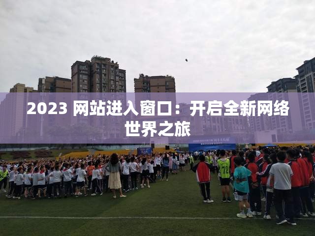 2023 网站进入窗口：开启全新网络世界之旅
