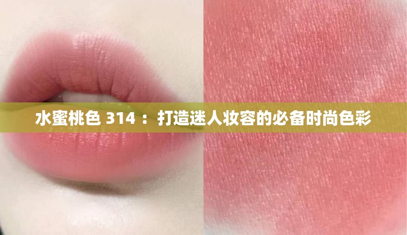 水蜜桃色 314 ：打造迷人妆容的必备时尚色彩