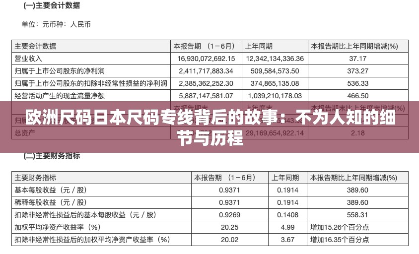 欧洲尺码日本尺码专线背后的故事：不为人知的细节与历程