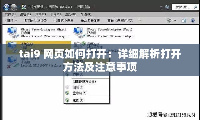 tai9 网页如何打开：详细解析打开方法及注意事项
